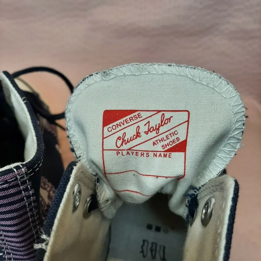 CONVERSE NAUTICAL PREP Obsidian Women Size 7 Chuck Taylor High Top Sneakers - Picture 7 of 9